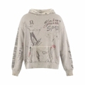 Saint Michael Drawing Hoodie Grey