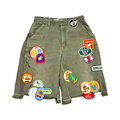 *Better With Age Gentlemens Single Knee Olive Green Shorts