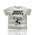 Triple Sevens Records Light Grey Tee