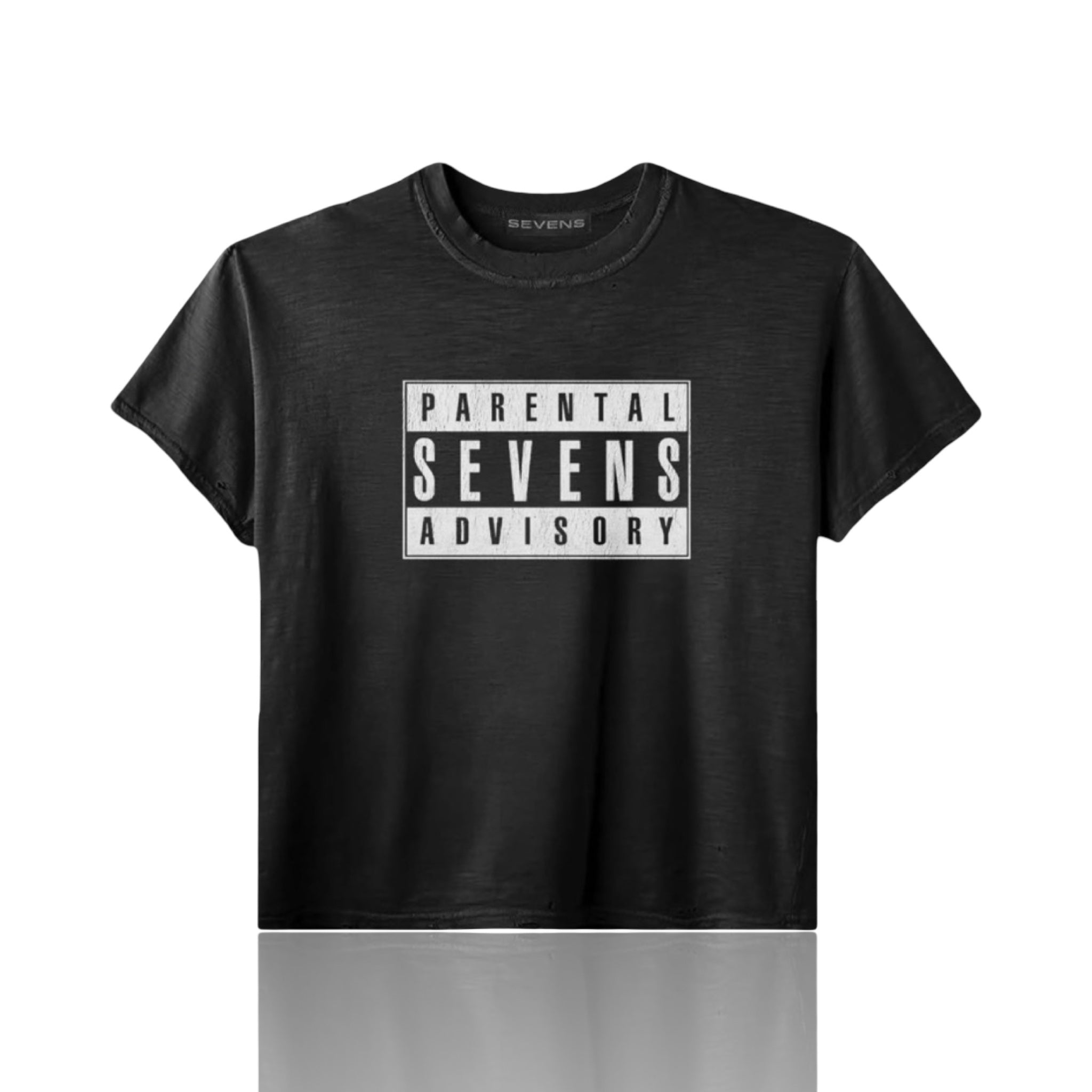 Triple Sevens Parental Advisory Tee Black