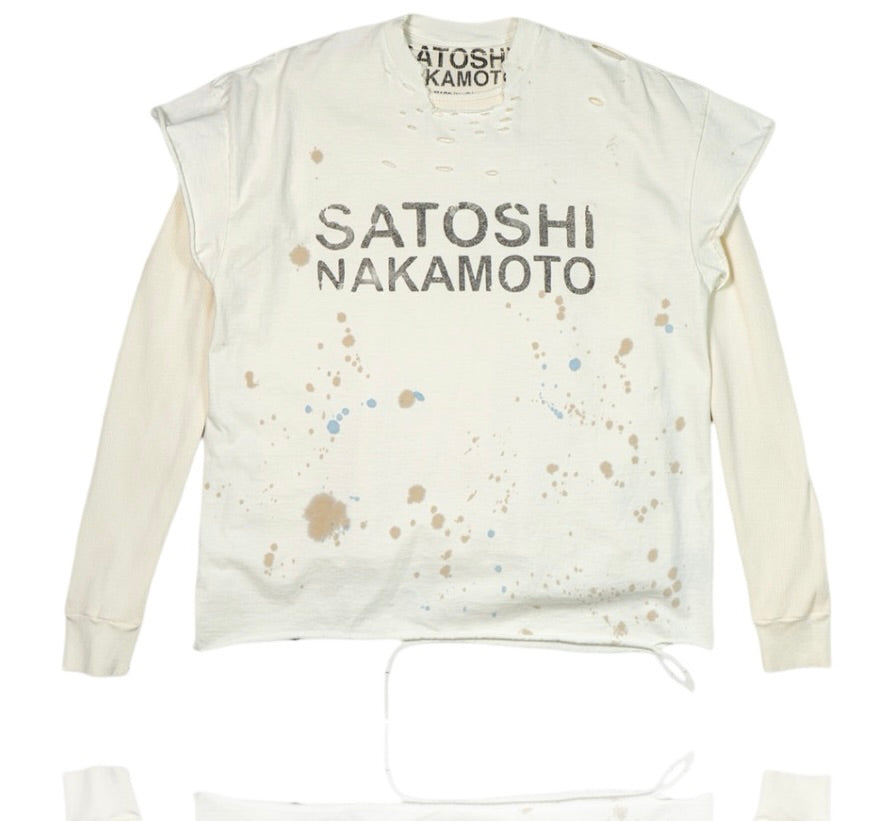 Satoshi Nakamoto Destroyed Luke Cream Longsleeve