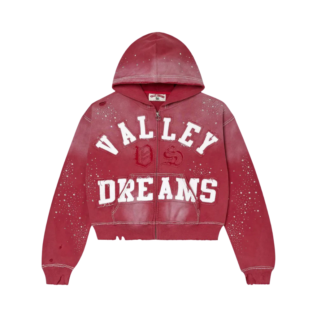 Vale Forever Classico Zip Up Hoodie Ruby