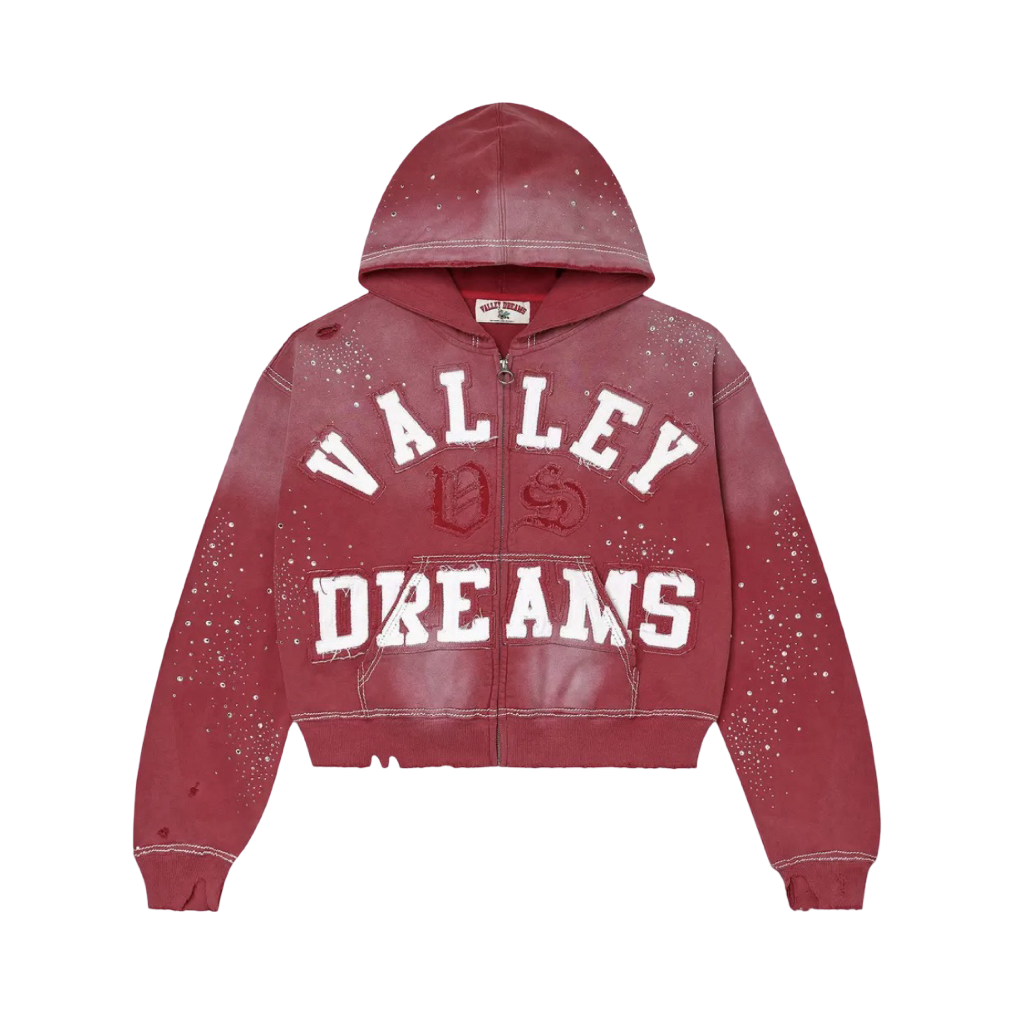 Vale Forever Classico Zip Up Hoodie Ruby