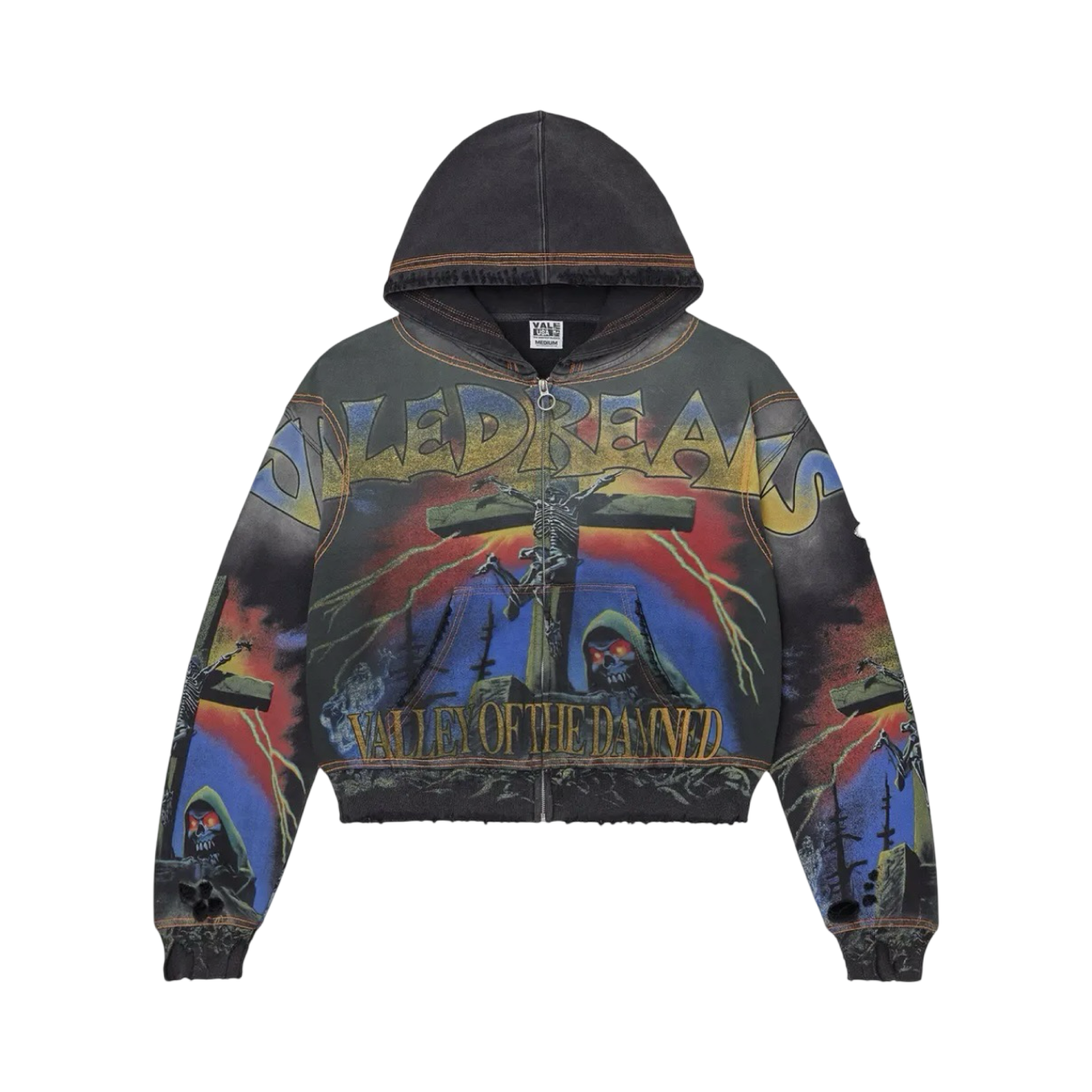 Vale Forever Dammed Big Black Zip Up