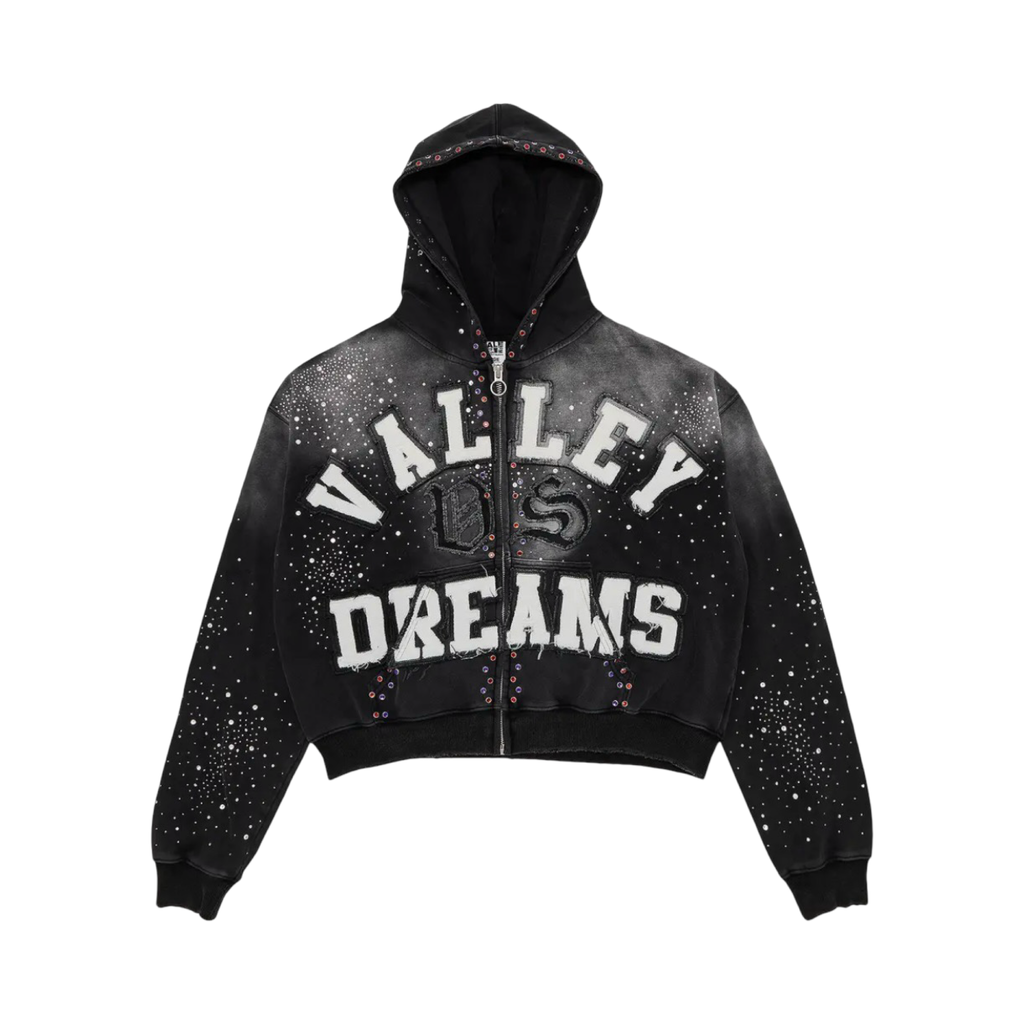Vale Forever Classico Zip Up Hoodie Black