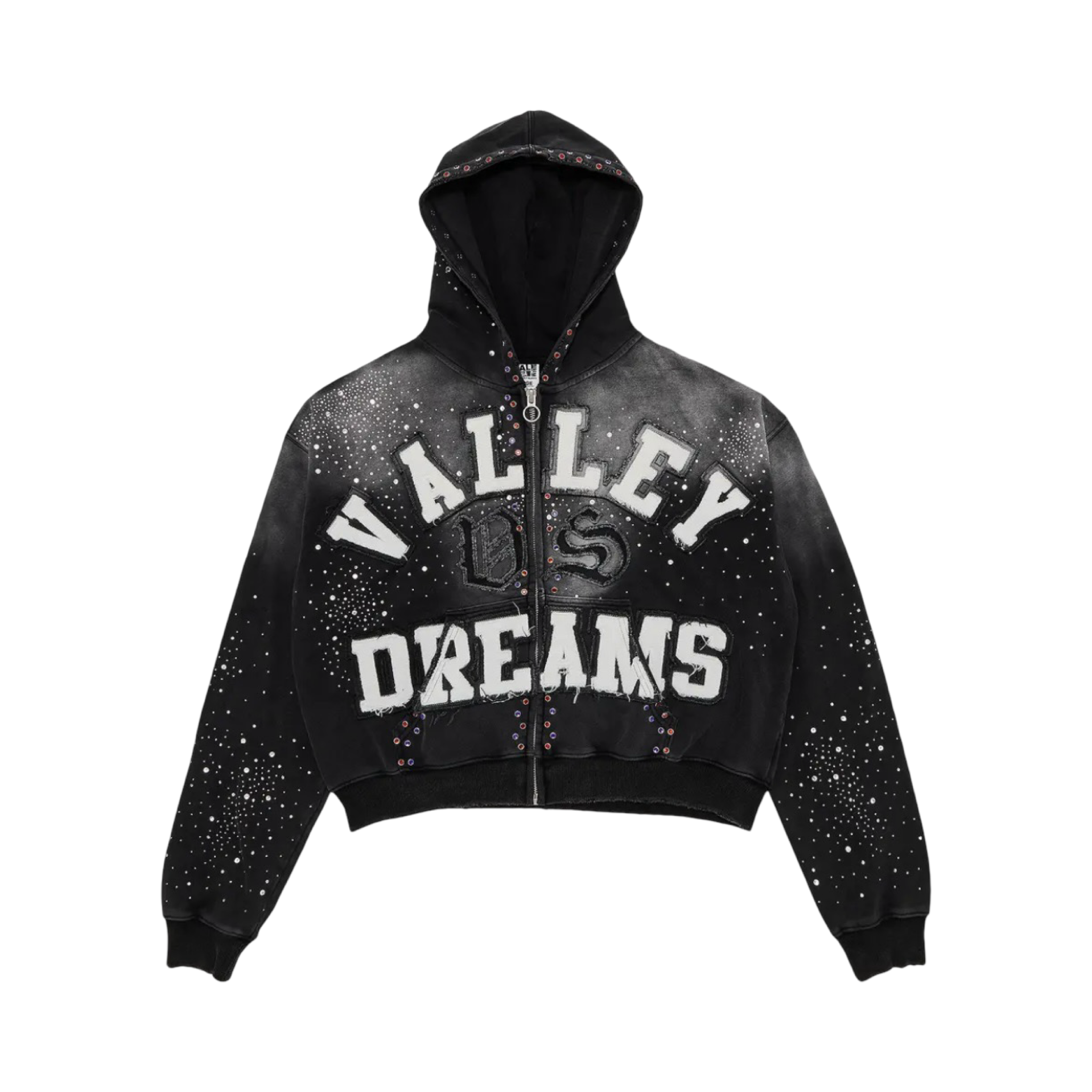 Vale Forever Classico Zip Up Hoodie Black