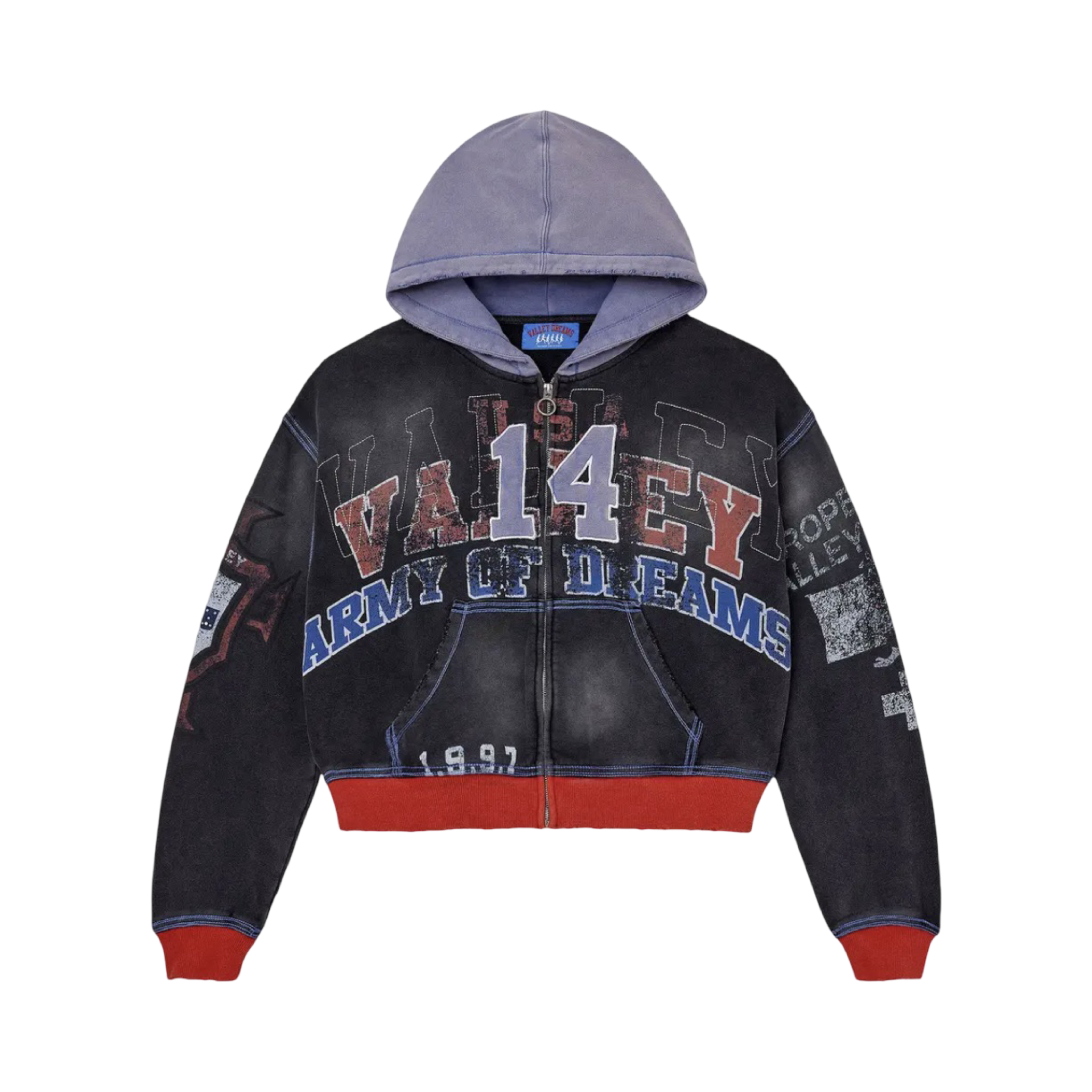 Vale Forever Big 14 Black Zip Up Hoodie