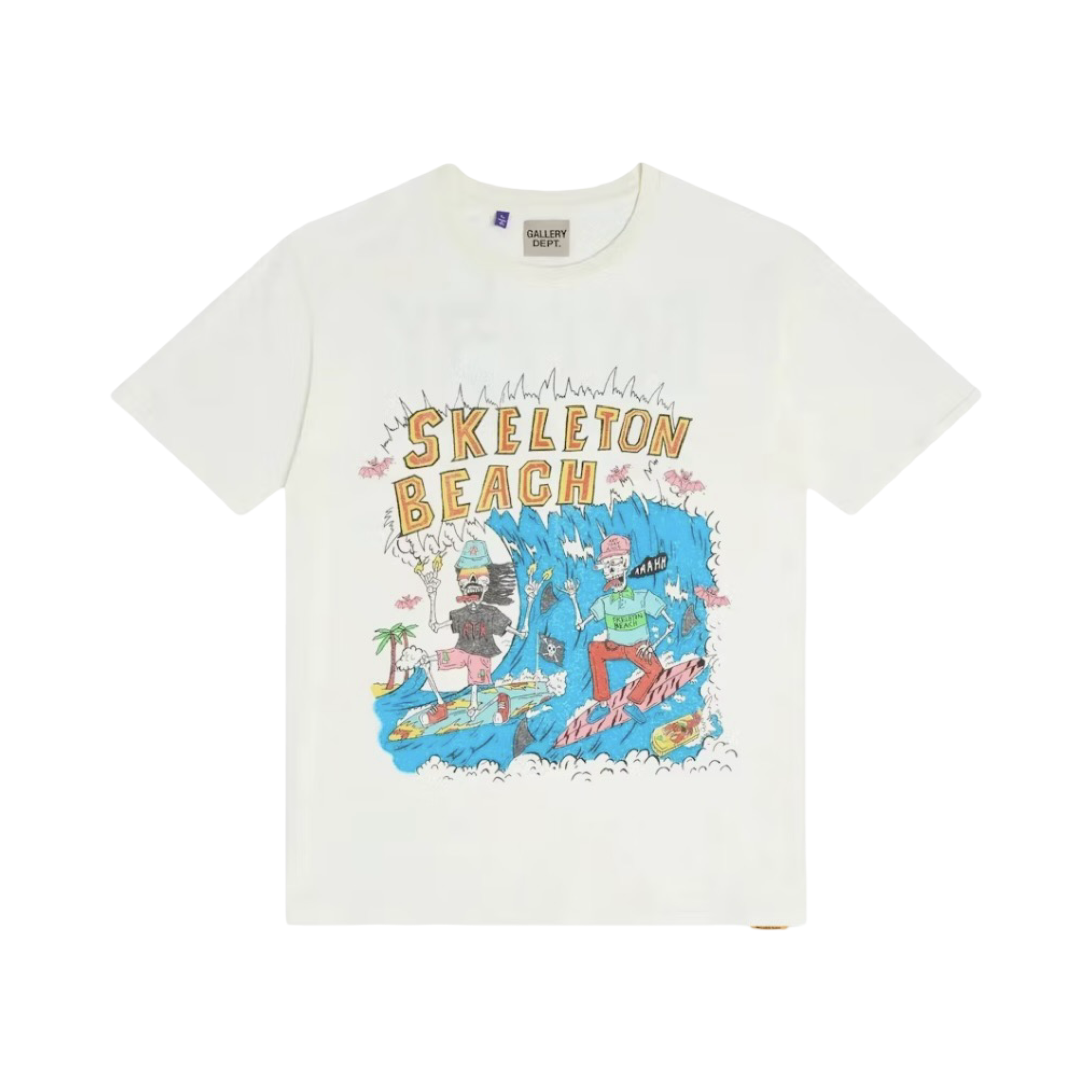 Gallery Dept. Skeleton Beach Surf Light Archival White Tee