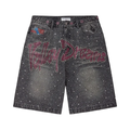 Vale Forever Iced Out Jorts Black