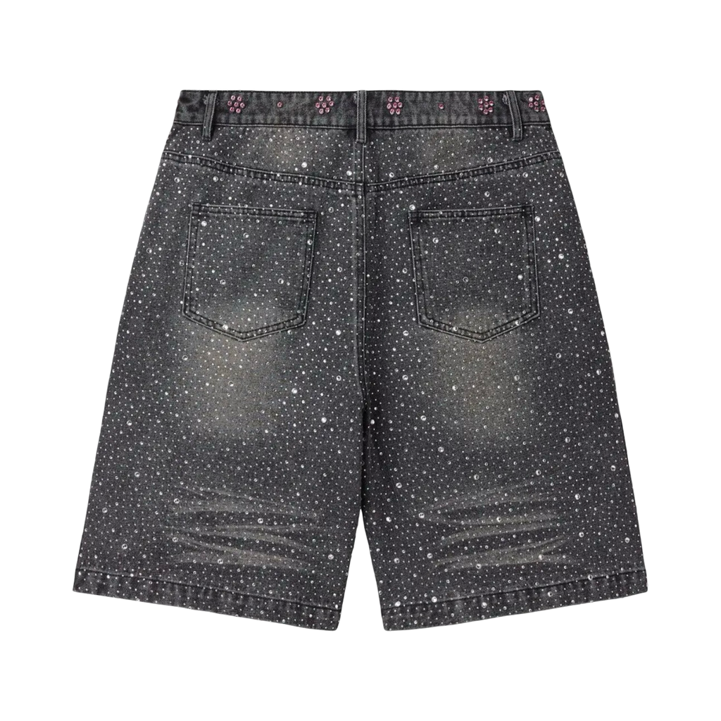 Vale Forever Iced Out Jorts Black