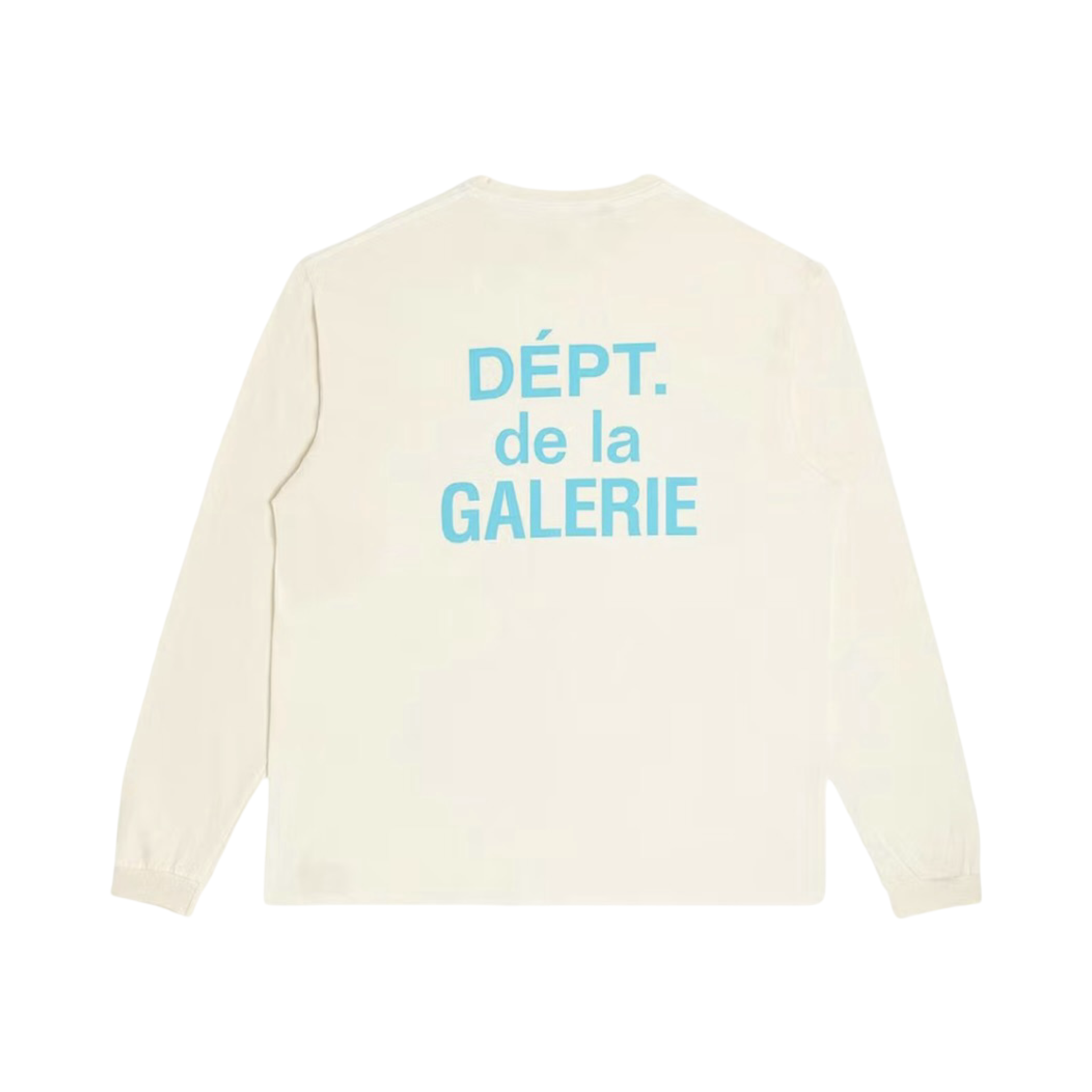 Gallery Dept. French Logo LongSleeve Pocket Shirt Cream Blue