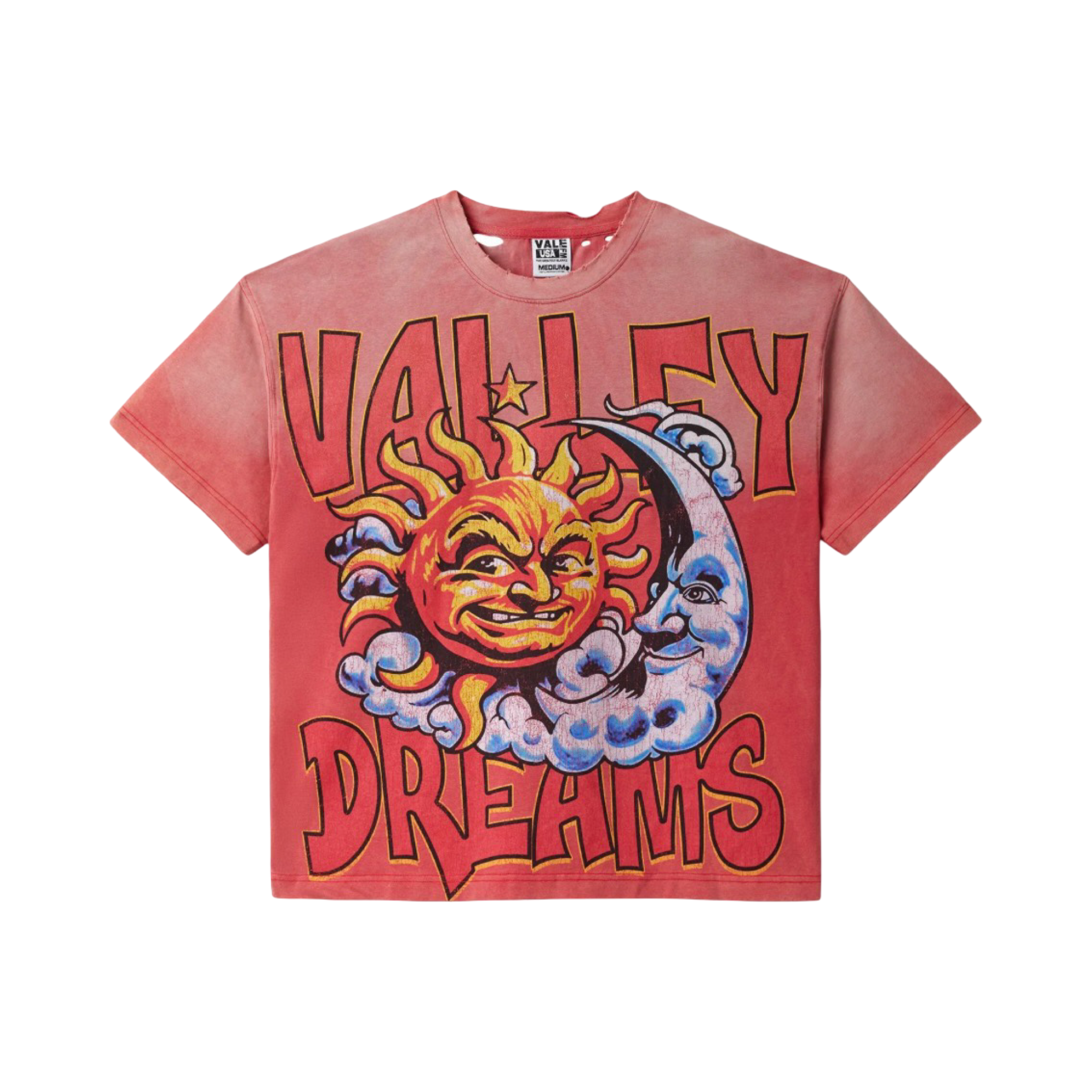 Vale Forever Thrashed Red Sun Tee