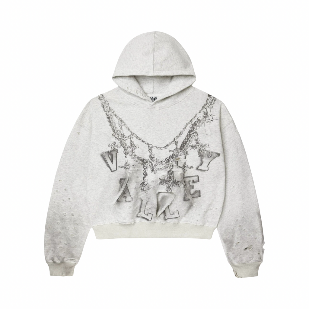 Vale Forever White Big Chain Hoodie