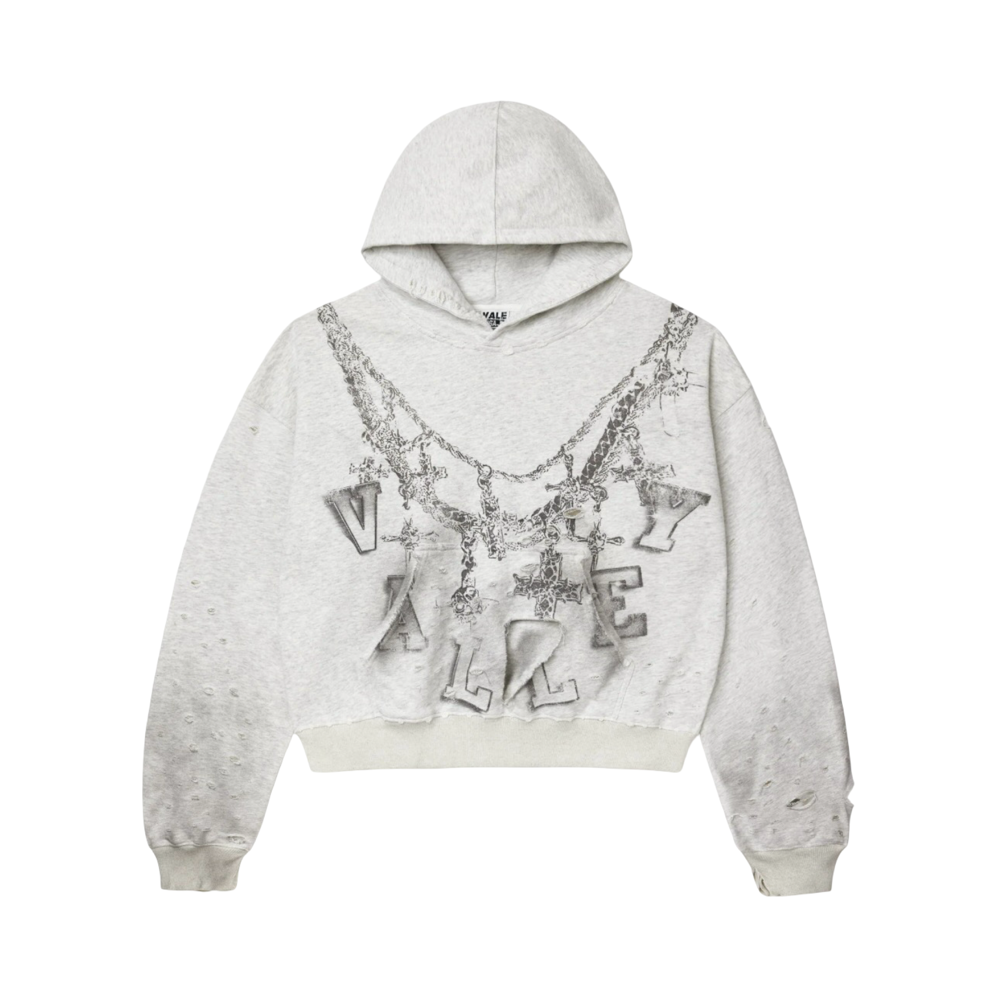 Vale Forever White Big Chain Hoodie