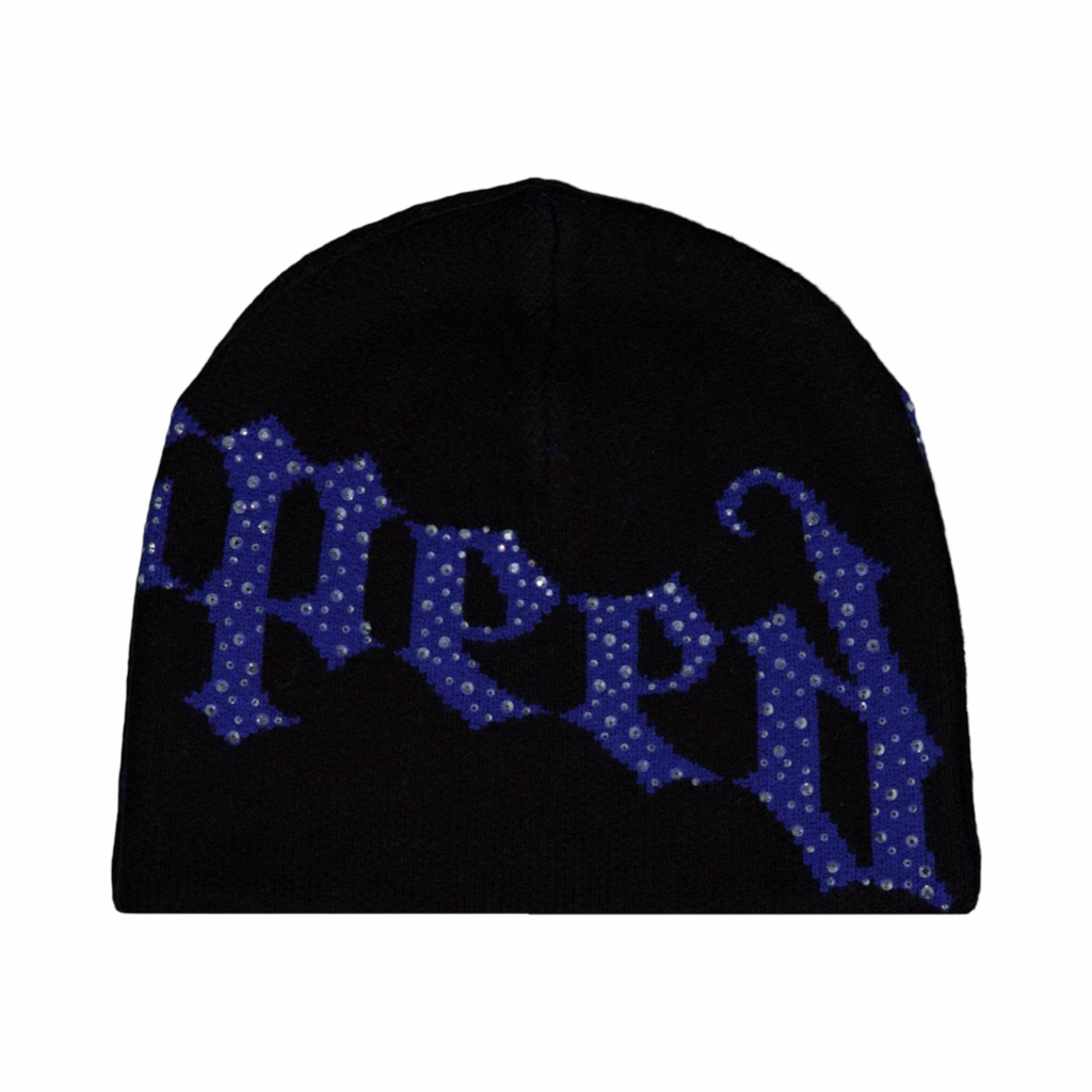 Godspeed OG Logo Studded Black/Blue Beanie