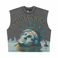 Godspeed Sunken Liberty 2 Sleeveless Tee Slate Grey