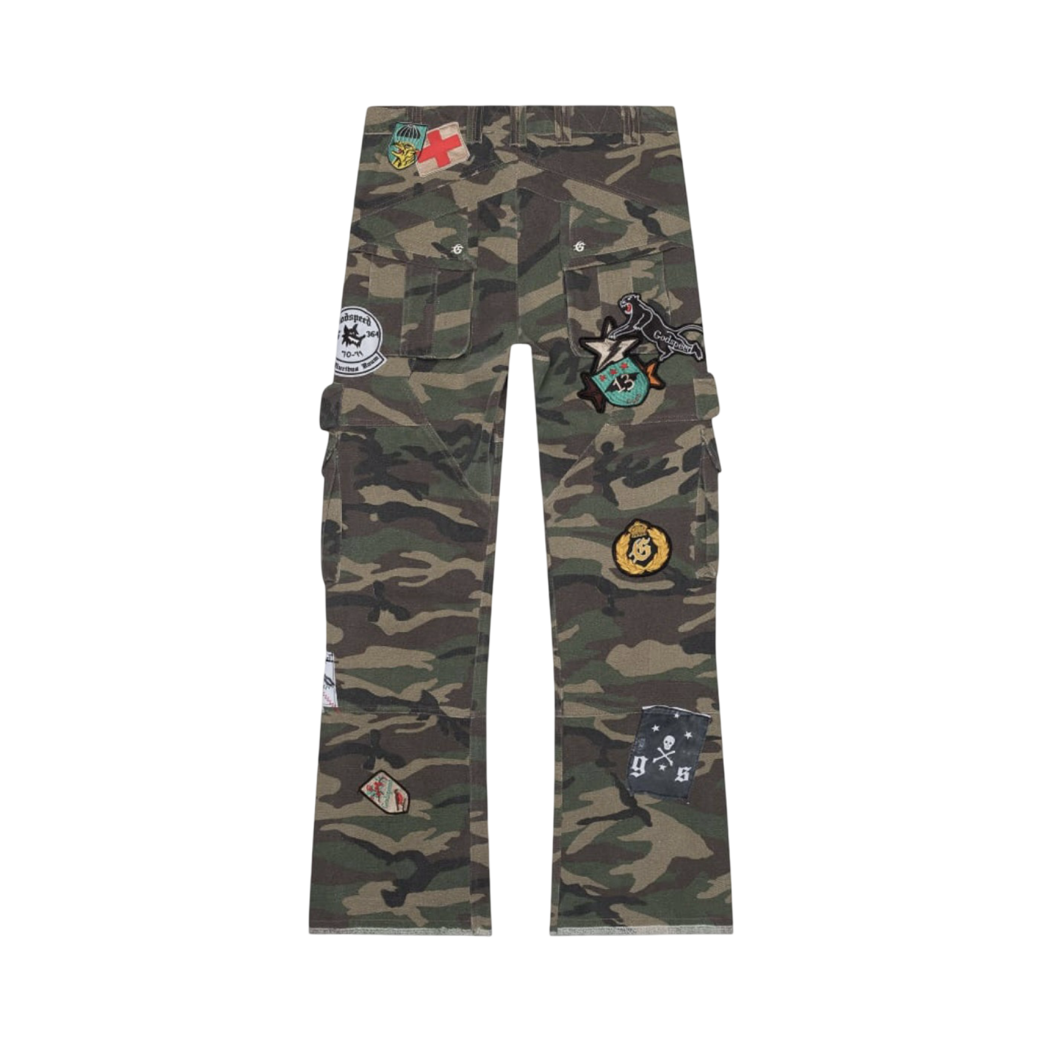 Godspeed Patchwork Flared Cargos