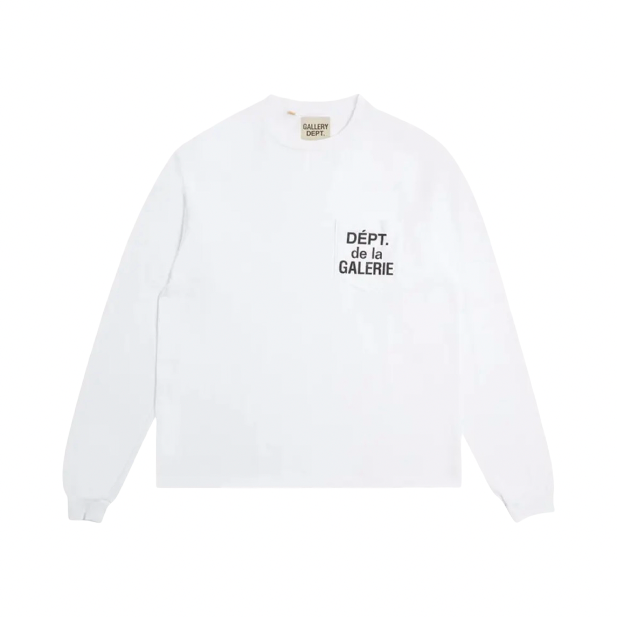 Gallery Dept. French Logo LongSleeve Pocket Shirt White