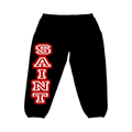 Saint Vanity Varsity Sweats Black/Red