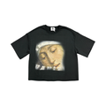 Saint Vanity Love Saint Cropped Crewneck Black