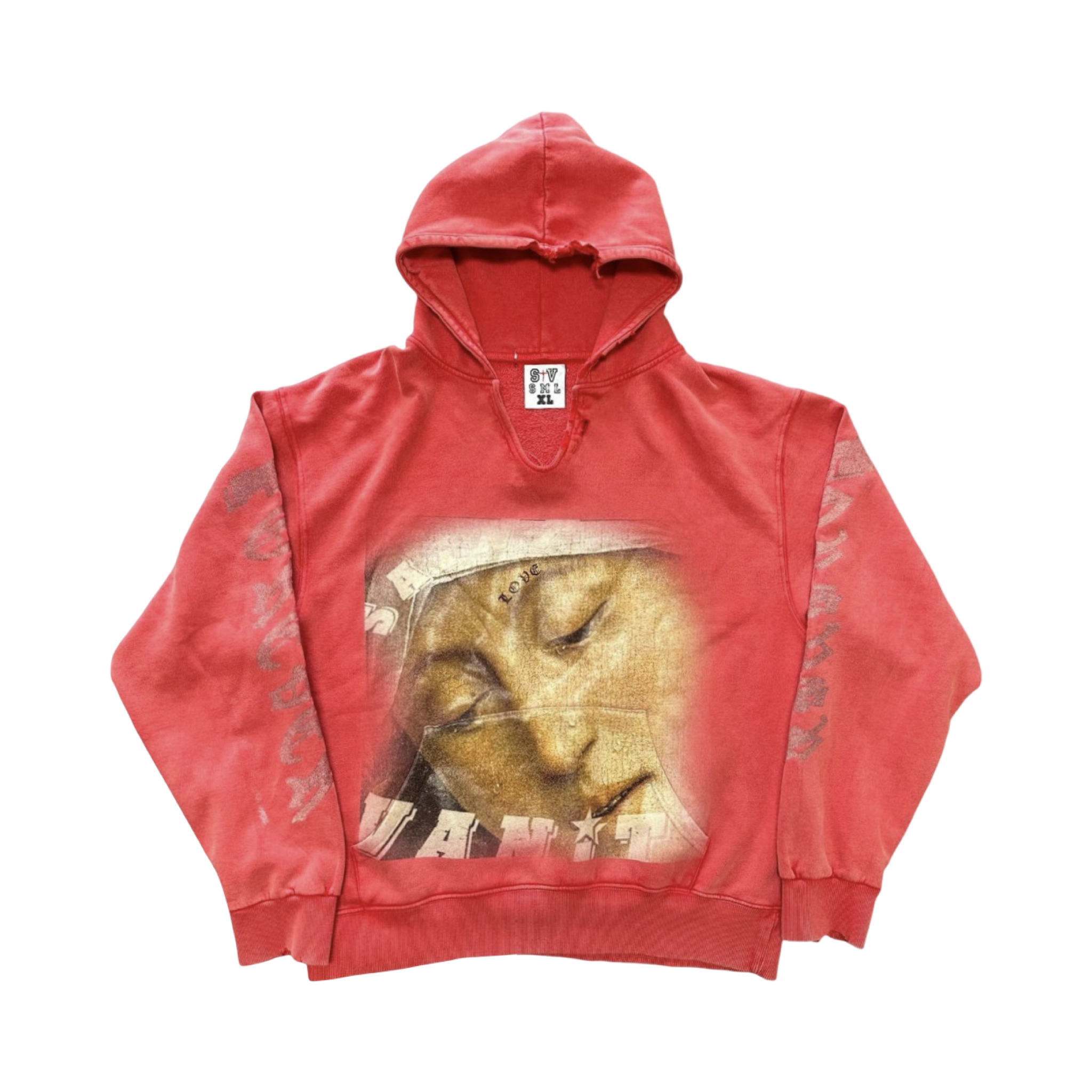 Saint Vanity Red Jesus Hoodie