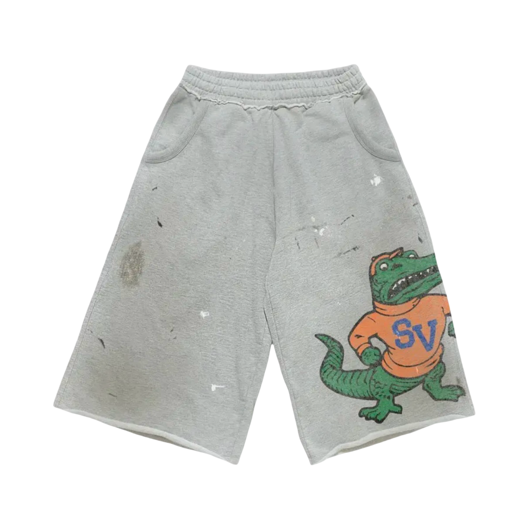 Saint Vanity Gators 3/4 Shorts Grey