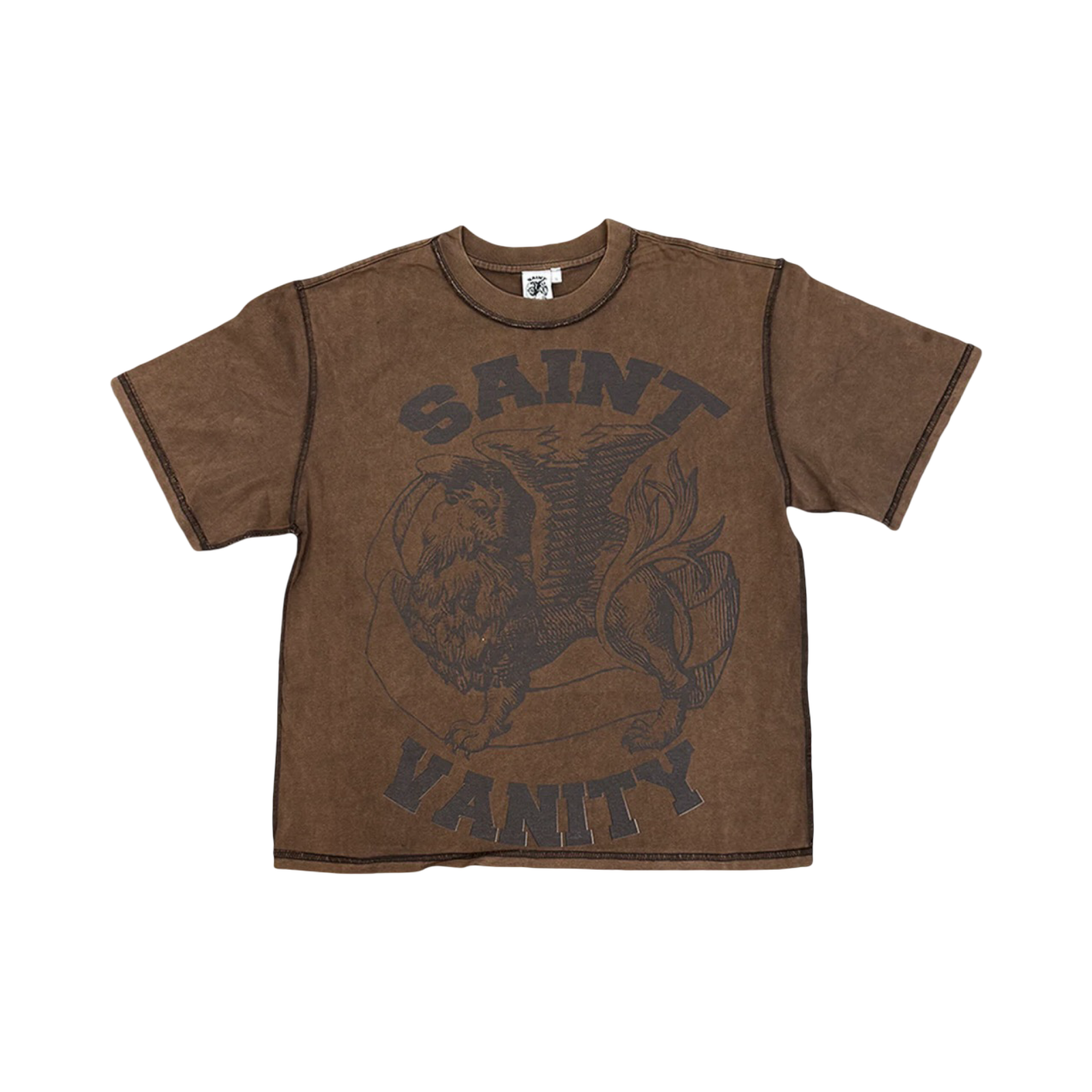 Saint Vanity Big Logo Tee Brown/Brown