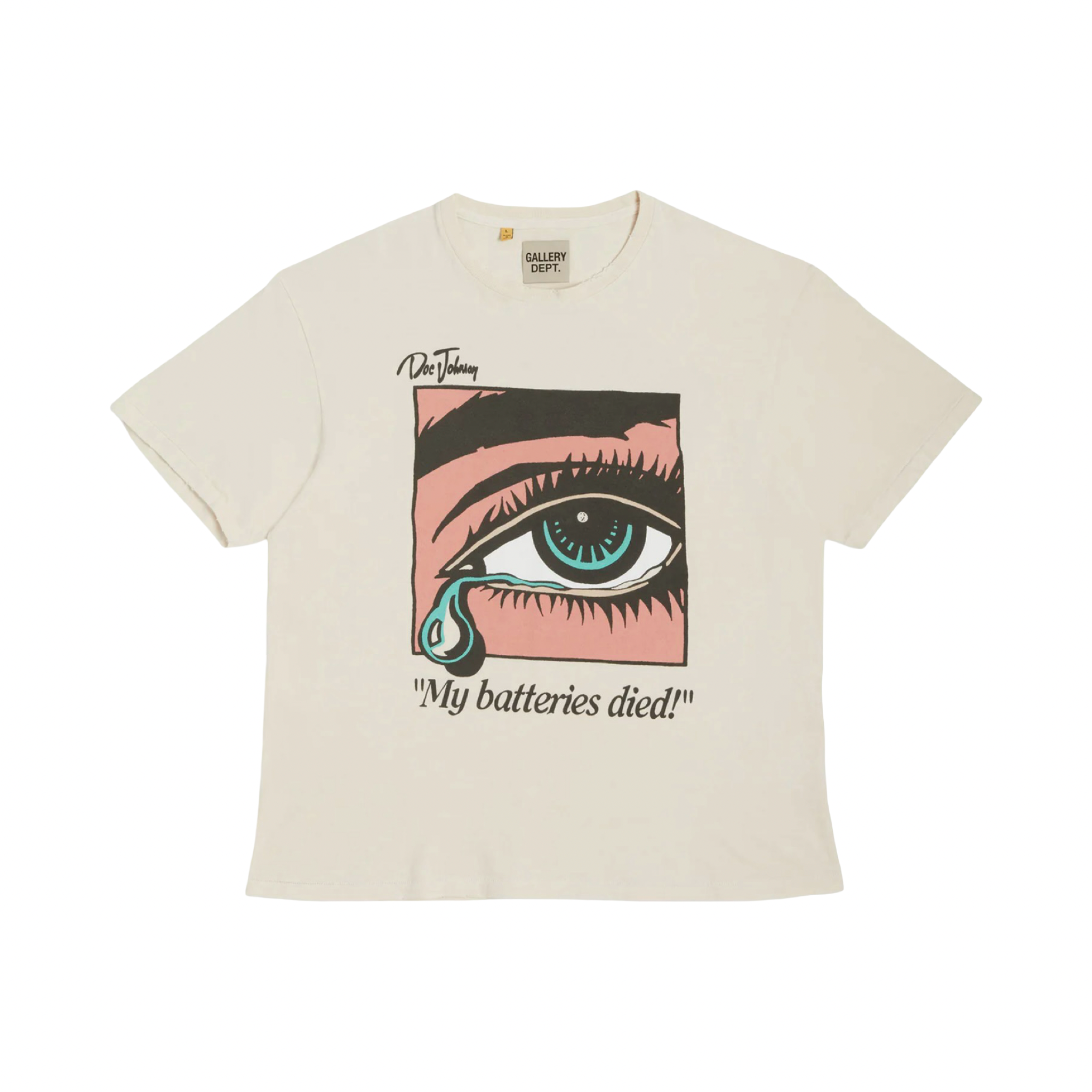 Gallery Dept Dead Batteries Tee Antique White