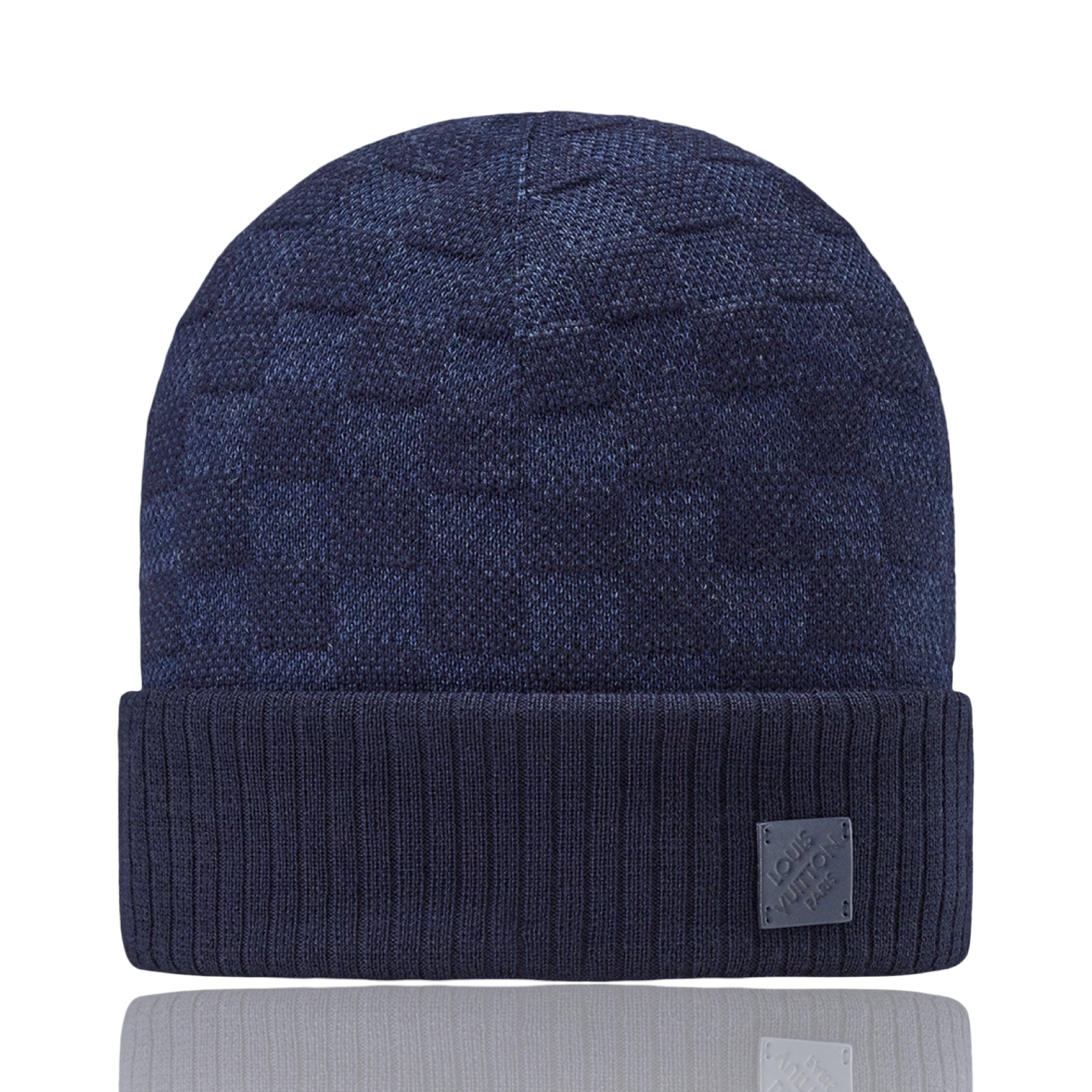 Louis Vuitton Black Néo Petit Damier Beanie Navy