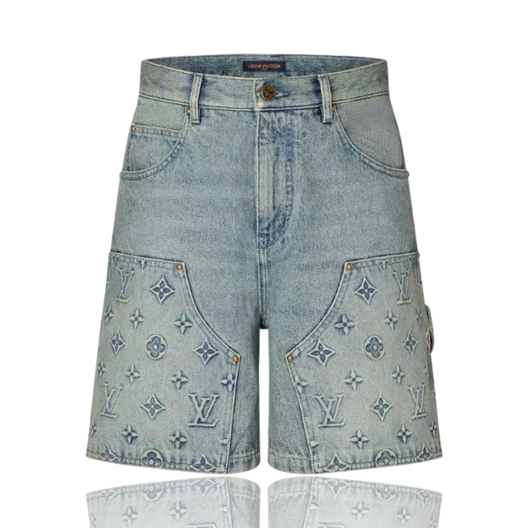 Louis Vuitton Carpenter Denim Shorts Light Wash