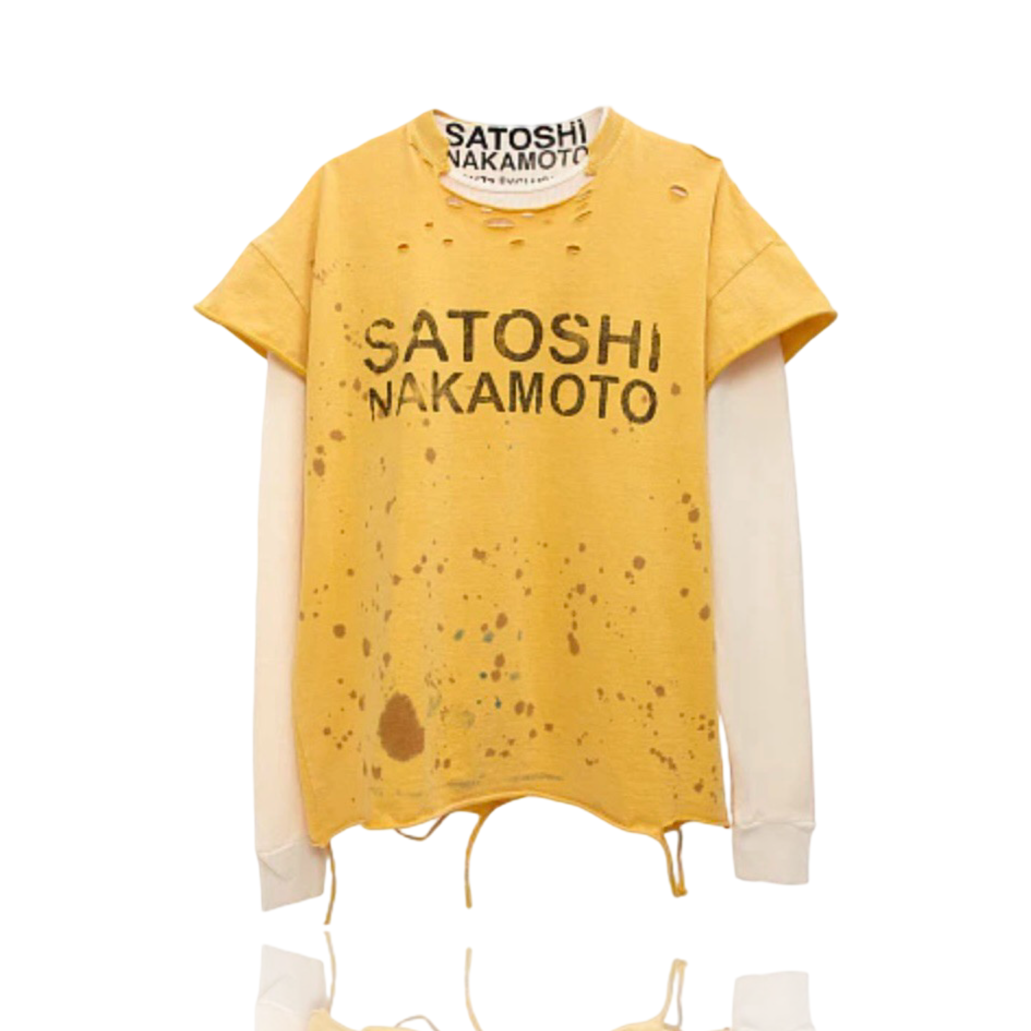 Satoshi Nakamoto Destroyed Luke Yellow Longsleeve
