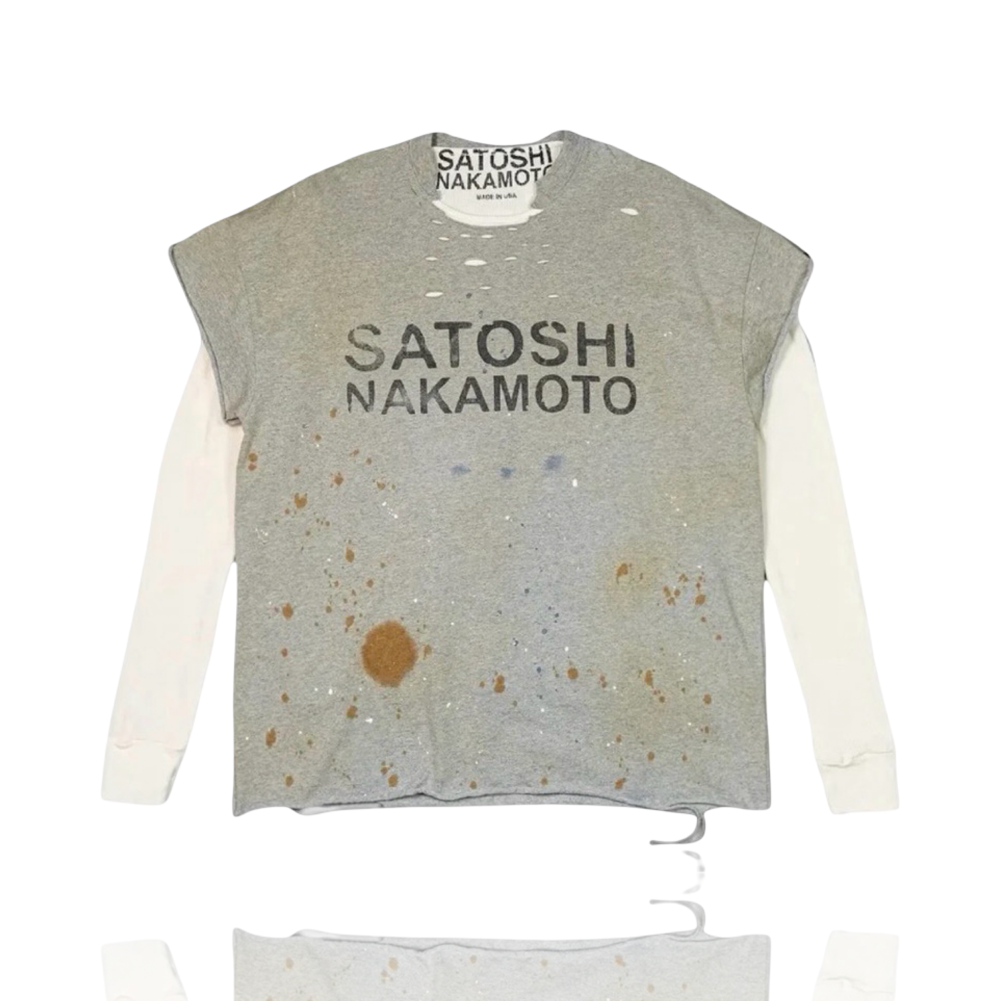 Satoshi Nakamoto Destroyed Luke Grey Longsleeve