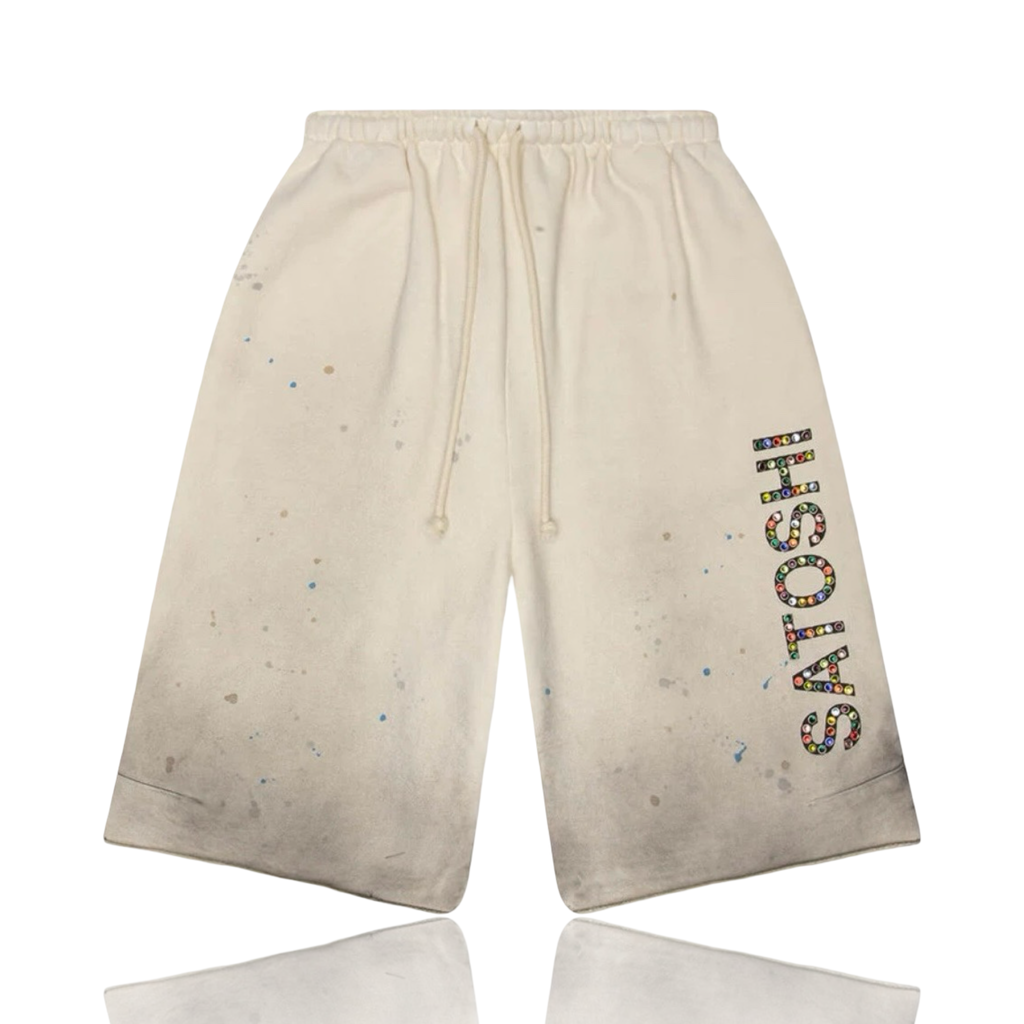 Satoshi Nakamoto Drifter Sweat Shorts White