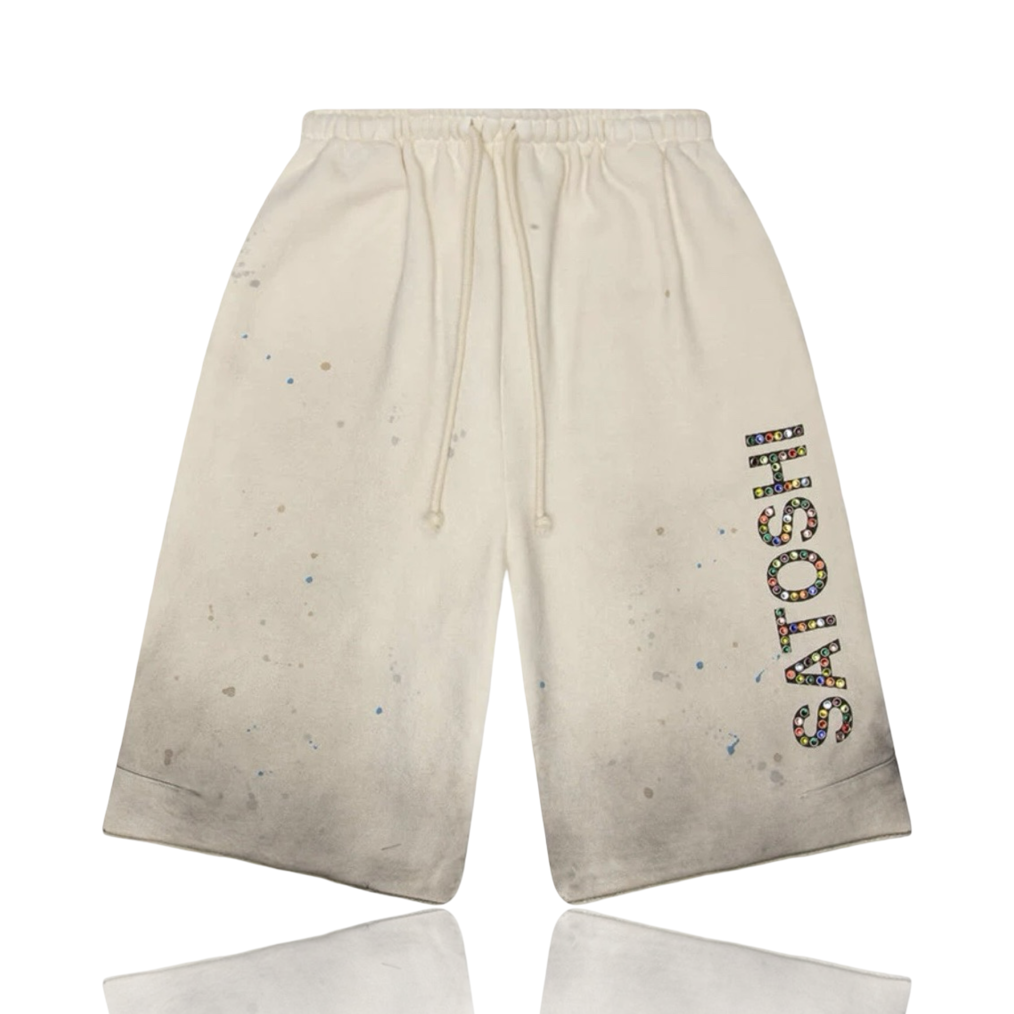 Satoshi Nakamoto Drifter Sweat Shorts White