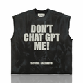 Satoshi Nakamoto Chat GPTEE Washed Black CutOff