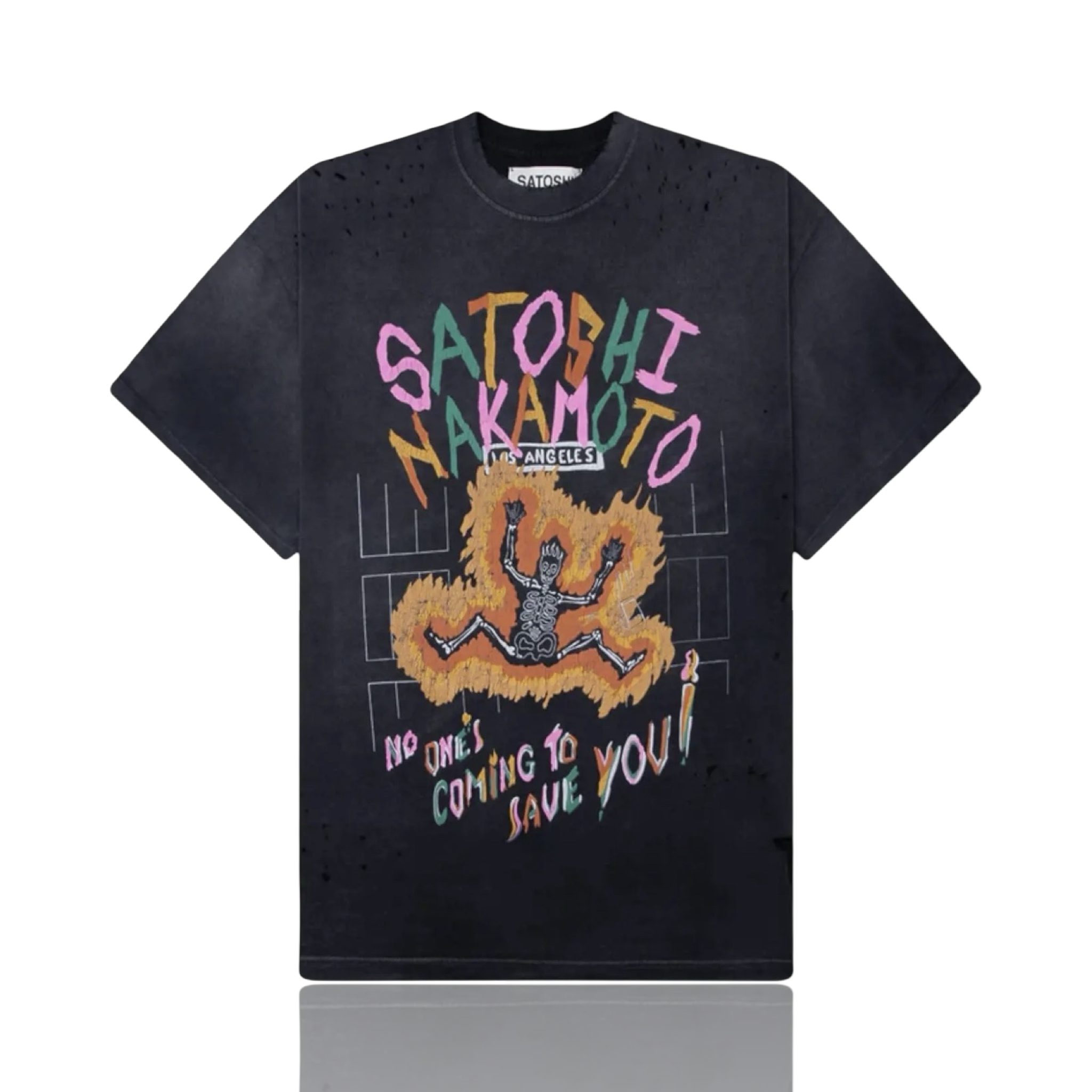 Satoshi Nakamoto No Savior Tee Black