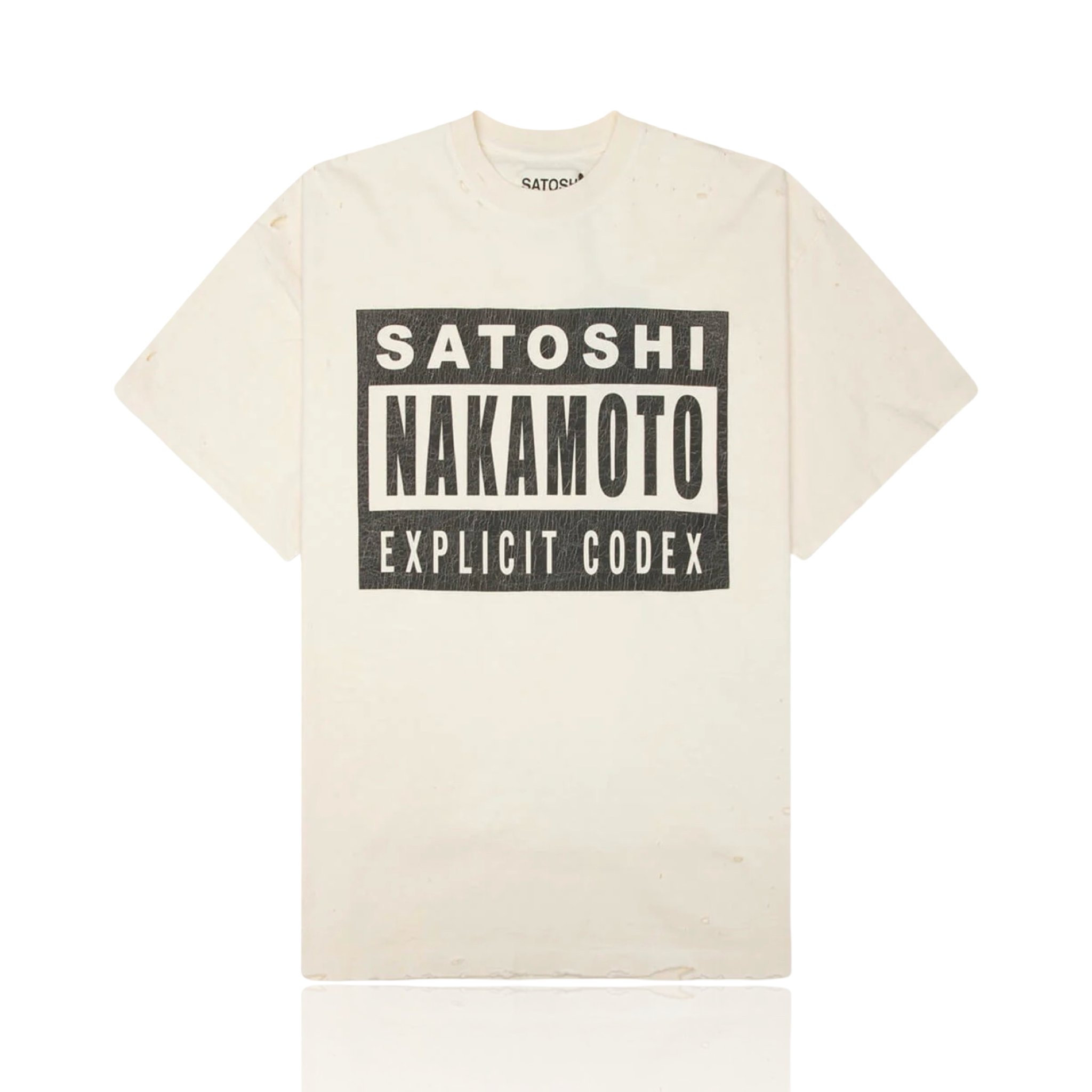 Satoshi Nakamoto Explicit Tee White