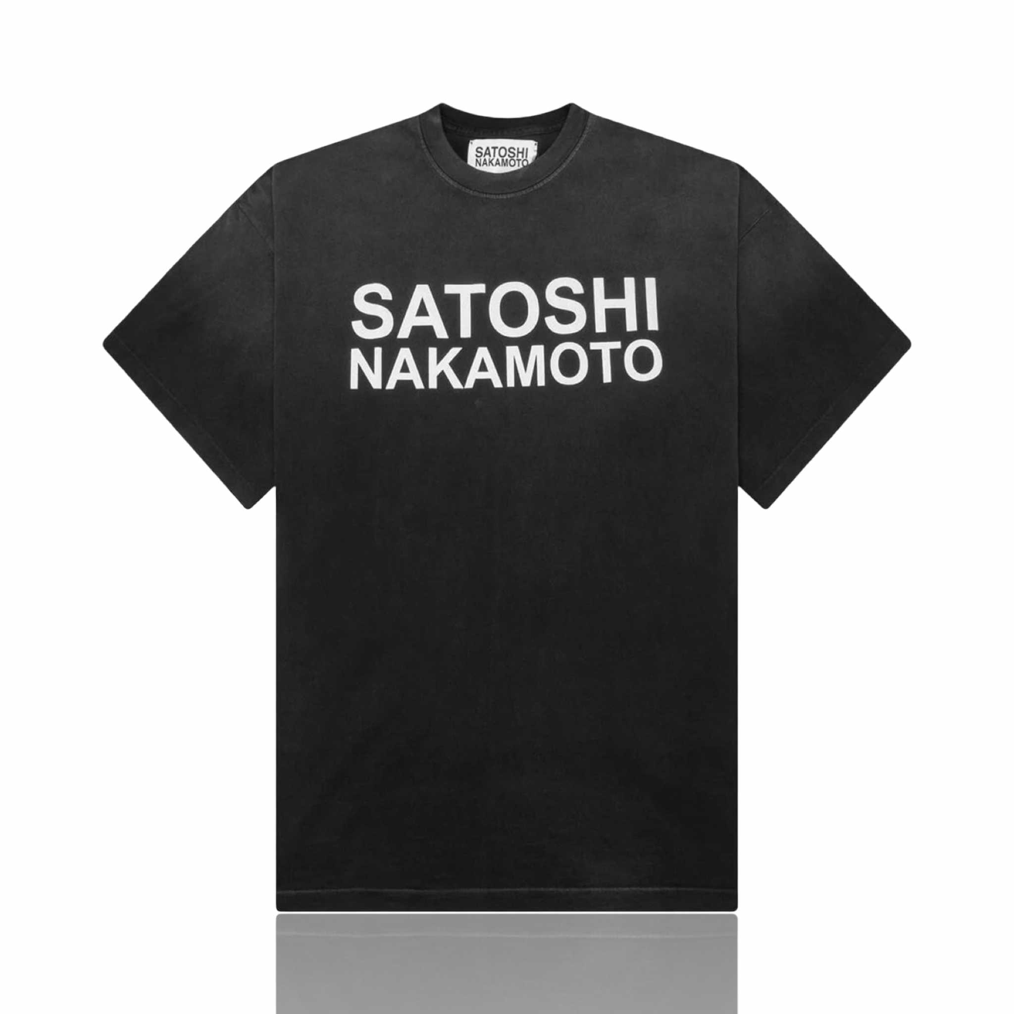 Satoshi Nakamoto Stencil Logo Tee