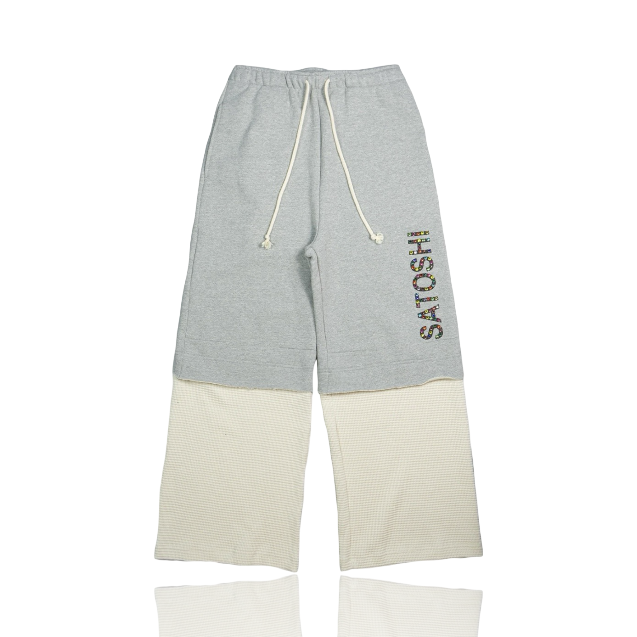 Satoshi Nakamoto Studded Double Layer Sweats Grey