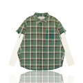 Satoshi Nakamoto Cut Off Flannel Green