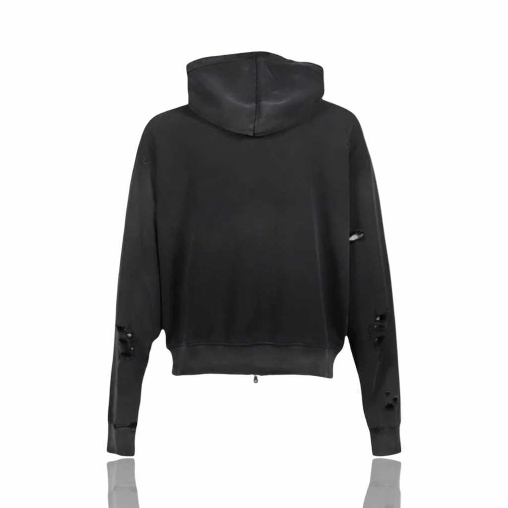 Satoshi Nakamoto Elliott Distressed Zip Up