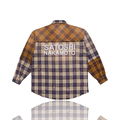 Satoshi Nakamoto Logo Patchwork Flannel