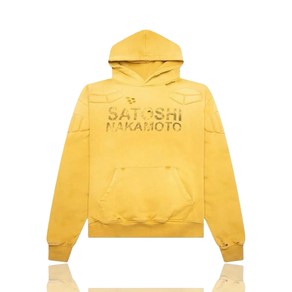 Satoshi Nakamoto Moto Hoodie Yellow