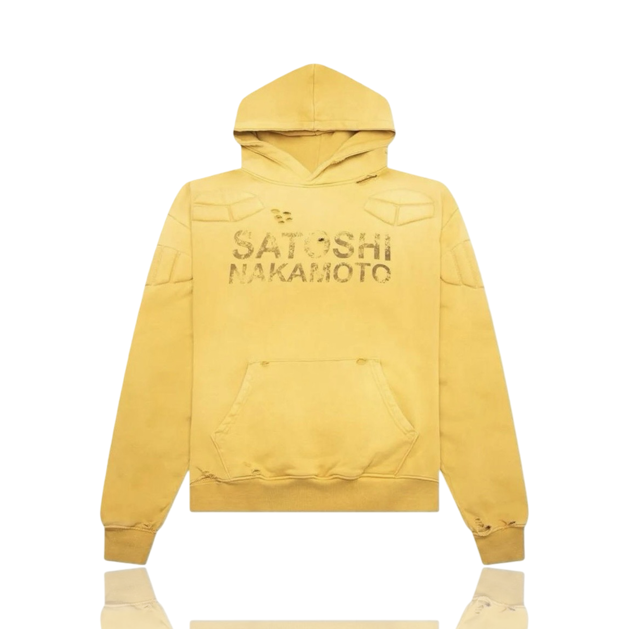Satoshi Nakamoto Moto Hoodie Yellow