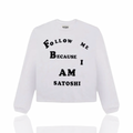 Satoshi Nakamoto Satoshi Was Here Longsleeve White