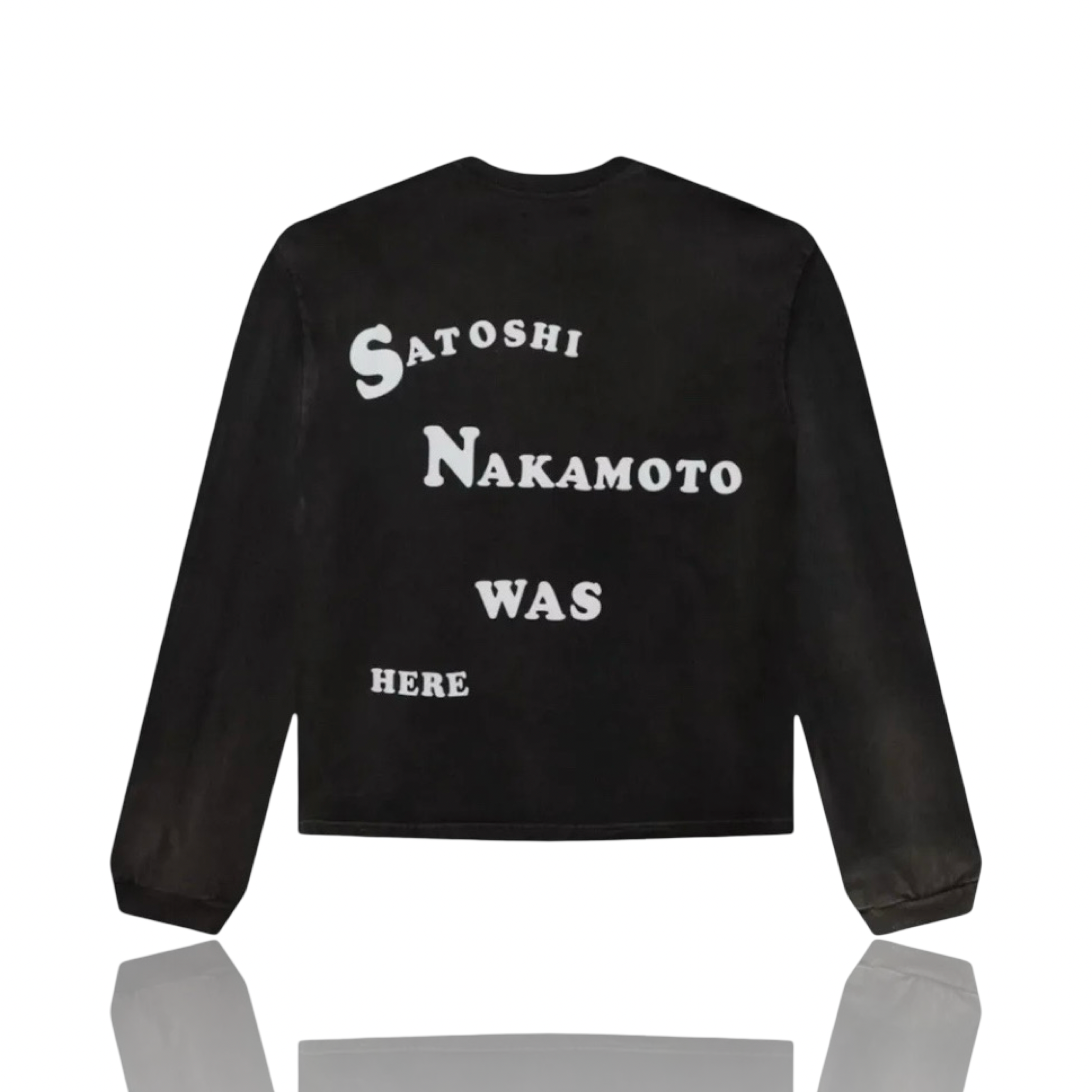 Satoshi Nakamoto Satoshi Was Here Longsleeve Black