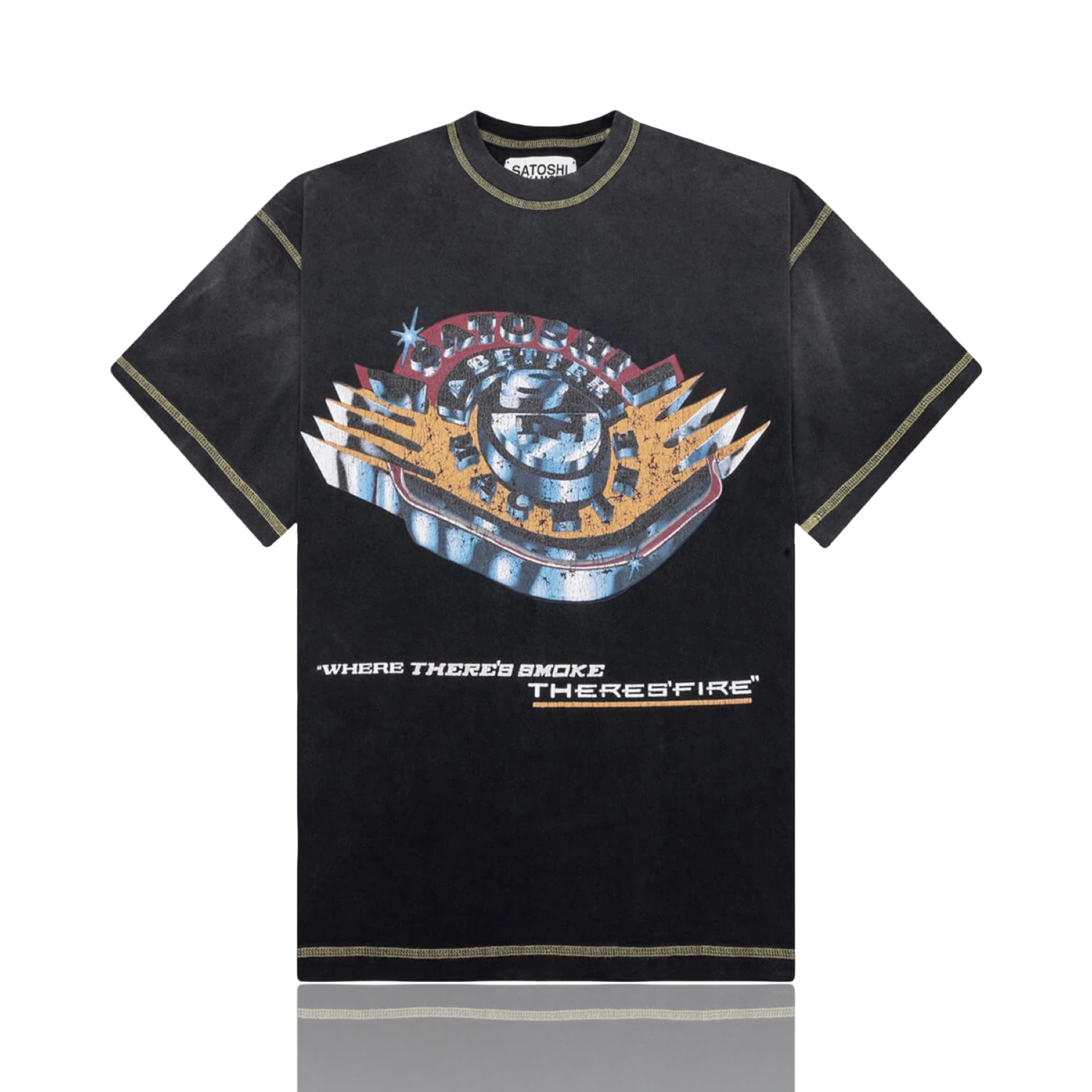 Satoshi Nakamoto Where There's Smoke There's Fire Tee