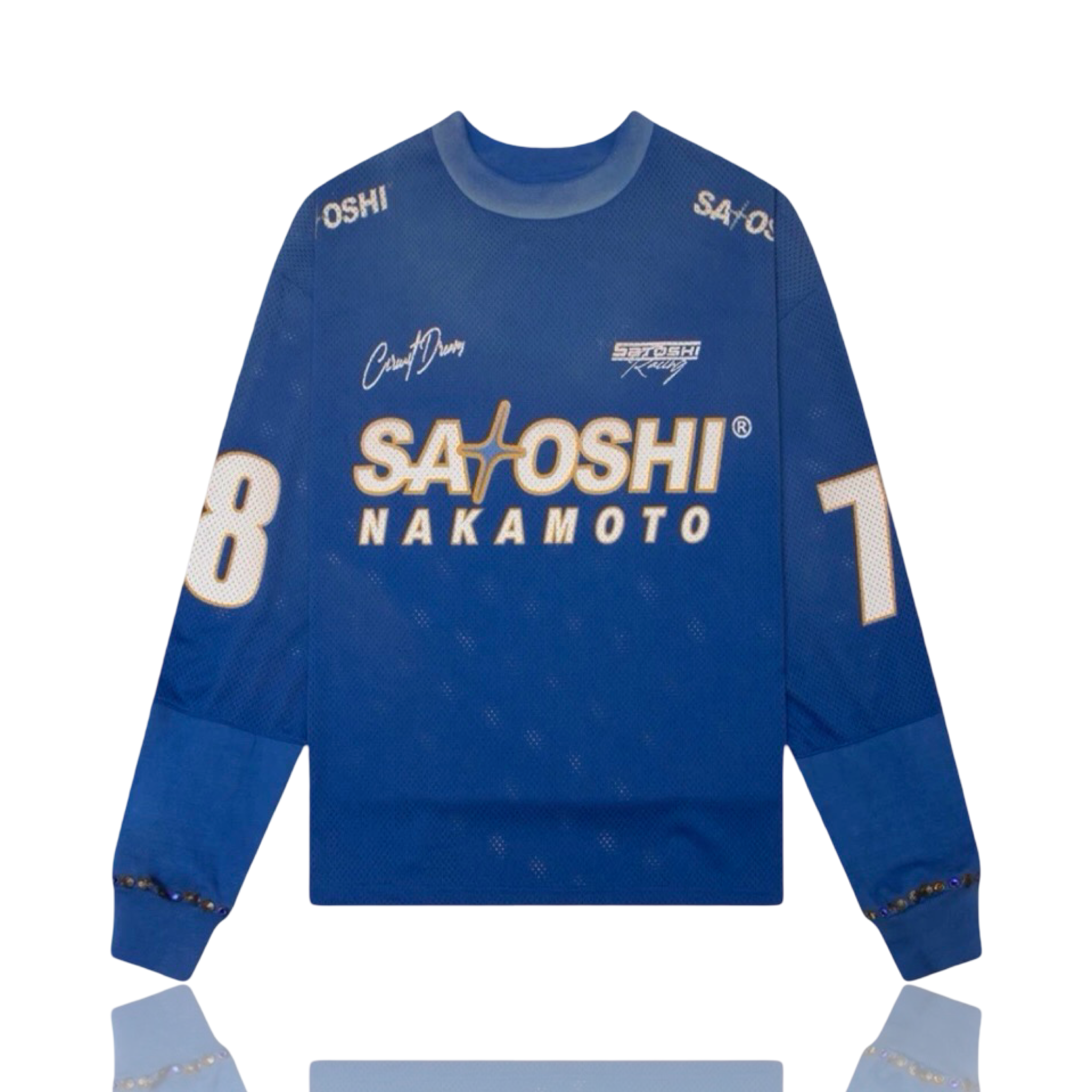 Satoshi Nakamoto Mesh Moto Jersey Blue