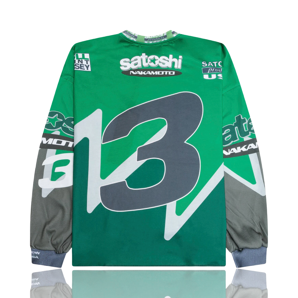 Satoshi Nakamoto Speedway Longsleeve Green