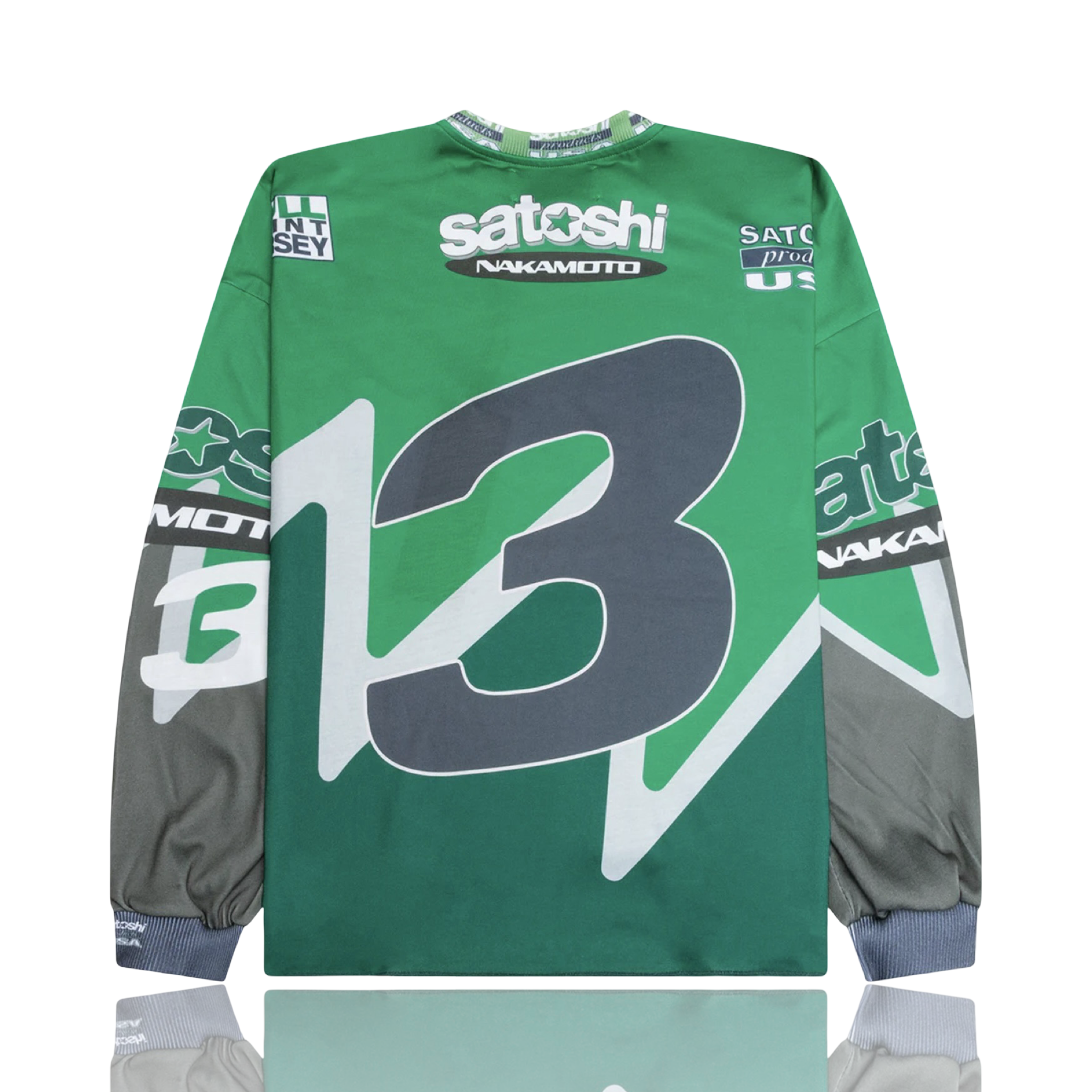 Satoshi Nakamoto Speedway Longsleeve Green